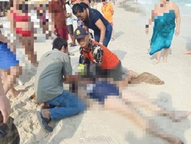现场：中国女游客泰国沙美岛溺水身亡_新闻频道_中华网